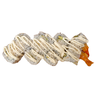 Uramaki tempura de langostino, aguacate, lechuga, panko y alioli